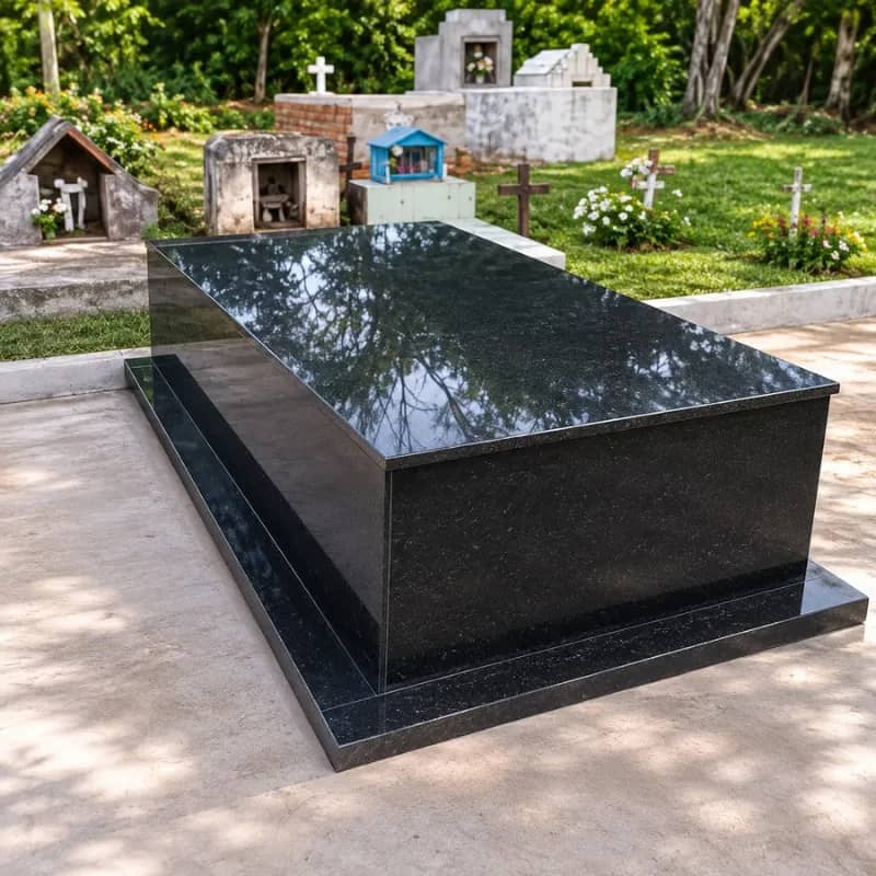 Modelo de lápida con forma de cruz